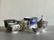 画像29: クレイユエモントロー ブルートランスファー お花柄 デジュネカップ 口径14cm〖202503-44〗 (29)