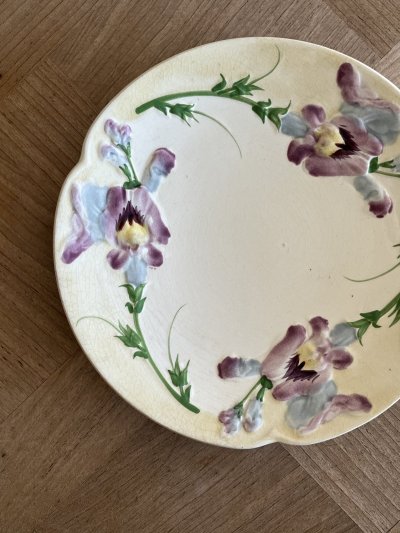 画像2: バルボティーヌ ショワジールロワ アイリスのお花レリーフ プレート #1 [202506−38]