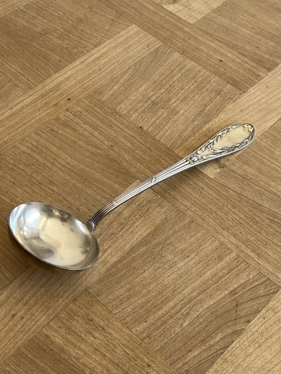 画像1: フランスアンティーク アポロ社製 レードル お玉 シルバープレート 32.3cm [202507-23]