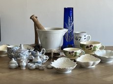 画像29: フランスアンティーク 白いポーセリン 大型 ファーマシーのモルティエ 乳鉢乳棒 GDV [202507-24] (29)