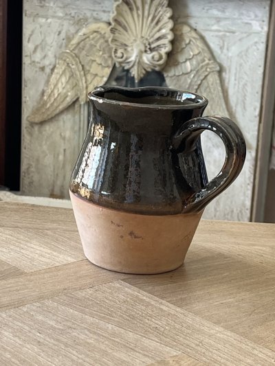 画像3: 南仏陶器 テラコッタ 濃い茶釉 ピシェ [202507-50]