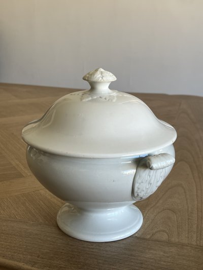 画像2: NIDERVILLER ニーデルヴィレー 小さめの 白いスーピエール 幅20.5cm [202507-64]
