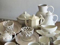 画像35: サルグミンヌ 白いポーセリン 螺旋レリーフ コーヒーポット [202507-66] (35)