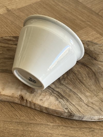 画像3: クレイユエモントロー 白いジャムポット 高さ7.8cm [202507-56]