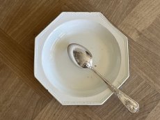 画像1: クレールフォンテーヌ 白いオクトゴナル 深皿 [202508-43] (1)