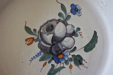 画像4: 18世紀 黒いバラの絵付け皿【2021DEC-019】 (4)