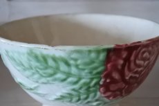 画像13: カフェオレボウル バルボティーヌ 赤いバラ 口径15.6cm〖202304-74〗 (13)