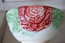 画像14: カフェオレボウル バルボティーヌ 赤いバラ 口径15.6cm〖202304-74〗 (14)