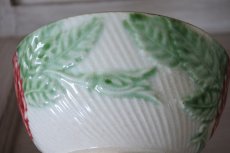 画像15: カフェオレボウル バルボティーヌ 赤いバラ 口径15.6cm〖202304-74〗 (15)