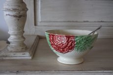 画像22: カフェオレボウル バルボティーヌ 赤いバラ 口径15.6cm〖202304-74〗 (22)