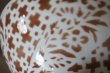 画像16: カフェオレボウル 茶色 お花柄 口径13.5cm〖202304-77〗 (16)