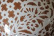 画像15: カフェオレボウル 茶色 お花柄 口径13.5cm〖202304-77〗 (15)