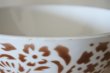 画像12: カフェオレボウル 茶色 お花柄 口径13.5cm〖202304-77〗 (12)
