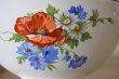 画像10: カフェオレボウル 赤いポピーと青いヤグルマギク サラン窯 口径12.9cm #1〖202304-78〗 (10)