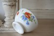 画像14: カフェオレボウル 赤いポピーと青いヤグルマギク サラン窯 口径12.9cm #1〖202304-78〗 (14)
