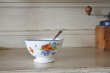 画像15: カフェオレボウル 赤いポピーと青いヤグルマギク サラン窯 口径12.9cm #1〖202304-78〗 (15)