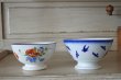 画像17: カフェオレボウル 赤いポピーと青いヤグルマギク サラン窯 口径12.9cm #1〖202304-78〗 (17)