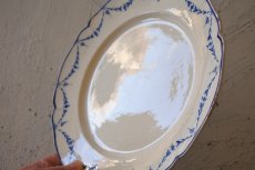画像4: ☆ギャルリーイデコ☆ 18世紀 BOCH LUXEMBOURG 手描き ブルーガーランド 平皿＃2〖202304-02〗 (4)