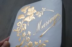 画像17: ドラジェボックス 白地 ゴールド のお花と Mariage 【2020DEC-009】     (17)