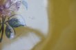 画像7: 南仏陶器 オーバーニュ 黄釉 お花の絵付け レースリムボウル〖202305-28〗 (7)