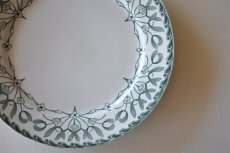 画像20: ヤドリギ メインプレート E.BOURGEOIS BOCH グリーン柄 直径24cm #1〖202312-60〗 (20)