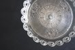 画像6: お花のレリーフ レースリム プレスガラス コンポティエ 直径17.4cm〖202209-044〗 (6)