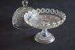画像22: お花のレリーフ レースリム プレスガラス コンポティエ 直径17.4cm〖202209-044〗 (22)