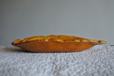 画像8: 南仏陶器 はちみつ色  葉っぱのラヴィエ 黄釉 #1〖202109-50〗 (8)