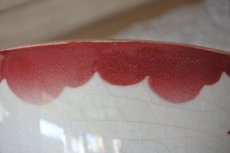 画像12: カフェオレボウル  バドンヴィレー 赤いツバメ柄 燕 つばめ  口径16.5cm〖202110-18〗 (12)