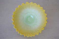 画像4: バルボティーヌ フランスヴィンテージ ガーベラの花 ボウル イエロー〖202303−30〗 (4)