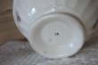 画像13: カフェオレボウル 白地 ブルーとピンクのお花柄 口径14.5cm〖202110-05〗 (13)