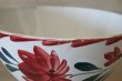 画像10: カフェオレボウル ムーランデルー 赤と青のお花絵付け 口径14.2cm〖202211-56〗 (10)