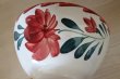 画像13: カフェオレボウル ムーランデルー 赤と青のお花絵付け 口径14.2cm〖202211-56〗 (13)
