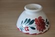 画像18: カフェオレボウル ムーランデルー 赤と青のお花絵付け 口径14.2cm〖202211-56〗 (18)