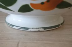 画像17: カフェオレボウル ロンウィ オレンジのお花 口径14.2cm〖202211-52〗 (17)