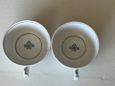 画像6: サルグミンヌ＆ディゴワン サキソニー柄 ティーカップ＆ソーサー2客セット〖202501−015〗 (6)