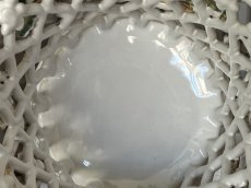 画像6: マリコルヌ窯 エミールテシエ 白釉 色付きパニエ コルベイユ 高さ14.3cm [202506−87] (6)