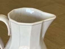 画像11: 19世紀初期 白いファイアンス 白釉 ピシェ 高さ19.3cm [202506−89] (11)