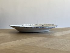 画像11: 18世紀 フランス南西 白釉 手描き ブルーの小花と虫柄 プレート [202506−95] (11)