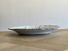 画像12: 18世紀 フランス南西 白釉 手描き ブルーの小花と虫柄 プレート [202506−95] (12)