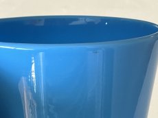画像11: フランスアンティーク 水色 ミルクガラス 大きなフラワーベース 高さ31.5cm 〖202501−11〗 (11)