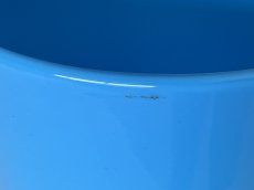 画像10: フランスアンティーク 水色 ミルクガラス 大きなフラワーベース 高さ31.5cm 〖202501−11〗 (10)