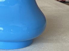 画像13: フランスアンティーク 水色 ミルクガラス 大きなフラワーベース 高さ31.5cm 〖202501−11〗 (13)