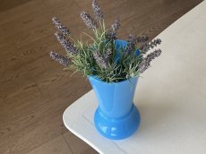 画像17: フランスアンティーク 水色 ミルクガラス 大きなフラワーベース 高さ31.5cm 〖202501−11〗 (17)