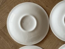 画像36: ヨーロッパヴィンテージ 白いポーセリン ソーサー 小皿6枚セット［202506-01］ (36)