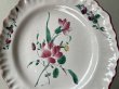 画像9: 18世紀 ムスティエ お花の絵付けプレート 直径25cm〖202501−049〗 (9)