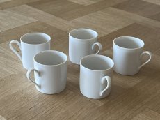 画像20: ドイツヴィンテージ 白いポーセリン デミタスカップ5個セット［202506-06］ (20)