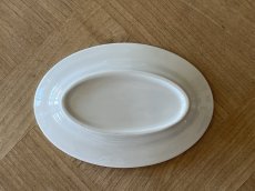 画像6: オランダヴィンテージ 白いポーセリン 小さなオーバル ラヴィエ タパス皿 Aランク［202506-07］ (6)