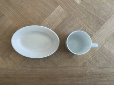 画像14: オランダヴィンテージ 白いポーセリン 小さなオーバル ラヴィエ タパス皿 Bランク［202506-08］ (14)