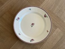 画像1: イタリアアンティーク ナポリ窯 薔薇の絵付けプレート [202506−16] (1)